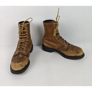 Red Wing Leather Boots Mens Size 6.5 Oil Resistant Long Wear Distressed
